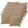 vidaXL Coussin 12 pc HOUTEN Taupe 40 x 40 cm Polyester