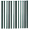 vidaXL Poteaux de clôture 12 pcs Vert 70 cm Acier peint par poudre