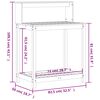 vidaXL Table de rempotage avec &eacute;tag&egrave;res bois de pin impr&eacute;gn&eacute;