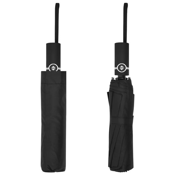 vidaXL Parapluie pliable automatique Noir 104 cm