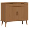 vidaXL Buffet MOLDE Caramel 90 x 40 x 80 cm