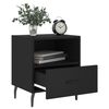 vidaXL Tables de chevet 2 pcs noir 40x35x47,5 cm bois d&rsquo;ing&eacute;nierie