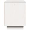 vidaXL Table de chevet Blanc 40x30x40 cm Bois de pin solide