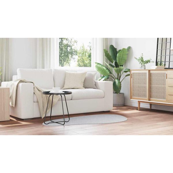 vidaXL Tapis HUARTE Gris 80 x 150 cm Polyester