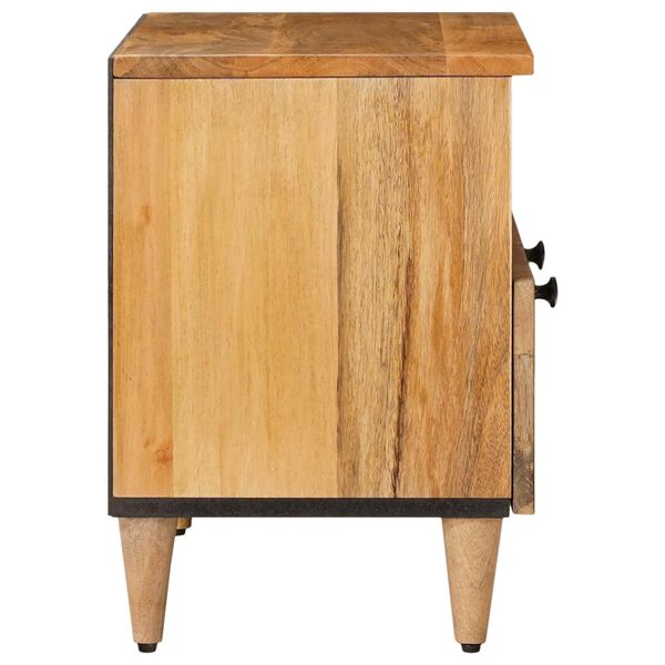 vidaXL Meuble TV Naturel 70 x 33 x 46 cm Bois de mangue massif
