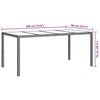 vidaXL Table de jardin pour repas Blanc 190 x 90 x 75 cm Poly rotin