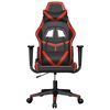 vidaXL Chaise de jeu Noir et rouge Similicuir