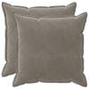 vidaXL Coussin avec oreiller HOUTEN 2 pc Gris clair Fl&oslash;jl