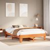 vidaXL Cadre de lit sans matelas cire marron 140x200cm bois pin massif