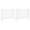 vidaXL Cache-radiateurs 2 pcs Blanc 112x19x81,5 cm MDF