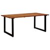 vidaXL Table de jardin &agrave; pieds en U 180x90x75 cm Bois d'acacia massif