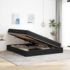 vidaXL Lit avec rangement et matelas Noir 180 x 200 cm Velours