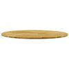 vidaXL Dessus de table Bois de ch&ecirc;ne massif Rond 23 mm 700 mm