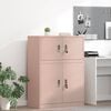 vidaXL Armoire de rangement Rose 80 x 40 x 40 cm Acier