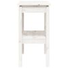 vidaXL Table console Blanc 80x40x75 cm Bois de pin solide