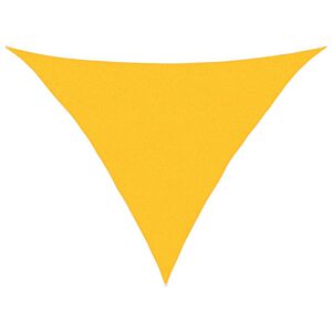 vidaXL Voile d'ombrage 160 g/m&sup2; triangulaire jaune 2,5x2,5x3,5 m PEHD