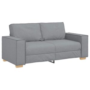 vidaXL Canap&eacute; 2 places Gris clair 180x78x84 cm Tissu
