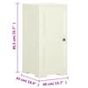 vidaXL Armoire plastique 40x43x85,5 cm design bois glace à la vanille