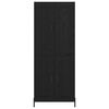 vidaXL Haut Armoire 2 pcs Ch&ecirc;ne noir Bois d'ing&eacute;nierie
