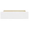 vidaXL Tiroirs de lit 2 pcs blanc bois d'ing&eacute;nierie et similicuir