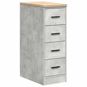 vidaXL Armoire de rangement de garage gris b&eacute;ton 30x51x85 cm bois pin