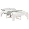 vidaXL Cadre de lit Blanc 140 x 190 cm Pin massif