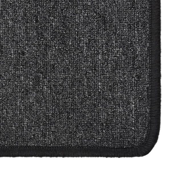 vidaXL Tapis de couloir Anthracite 80x300 cm