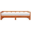 vidaXL Lit de jour et lit gigogne et matelas 90x200 cm bois pin massif