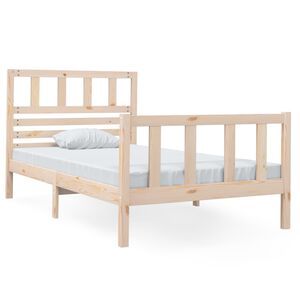 vidaXL Cadre de lit sans matelas bois massif