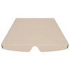 vidaXL Toit de rechange de balan&ccedil;oire beige 150/130x105/70 cm