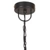 vidaXL Lampe suspendue industrielle vintage 25 W Noir Rond 41 cm E27