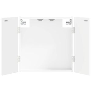 vidaXL Cabinet pour cible ARNHEM Blanc brillant 52,5 x 10,5 x 53,5 cm