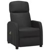 vidaXL Fauteuil &eacute;lectrique de massage Noir Similicuir