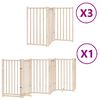 vidaXL Barri&egrave;re pour chien porte pliable 15 panneaux bois de peuplier