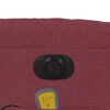vidaXL Fauteuil de massage inclinable &eacute;lectrique Rouge bordeaux Tissu