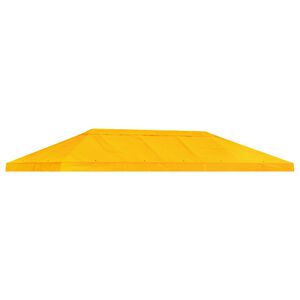 vidaXL Housse de canop&eacute;e de gazebo 6 x 3 m Jaune Polyester 190