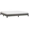 vidaXL Cadre de lit sans matelas gris fonc&eacute; 200x200 cm velours