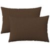 vidaXL Coussin avec oreiller HEERLEN 2 pc Marron Tissu
