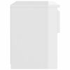 vidaXL Tables de chevet 2 pcs Blanc brillant 40x30x39 cm Aggloméré
