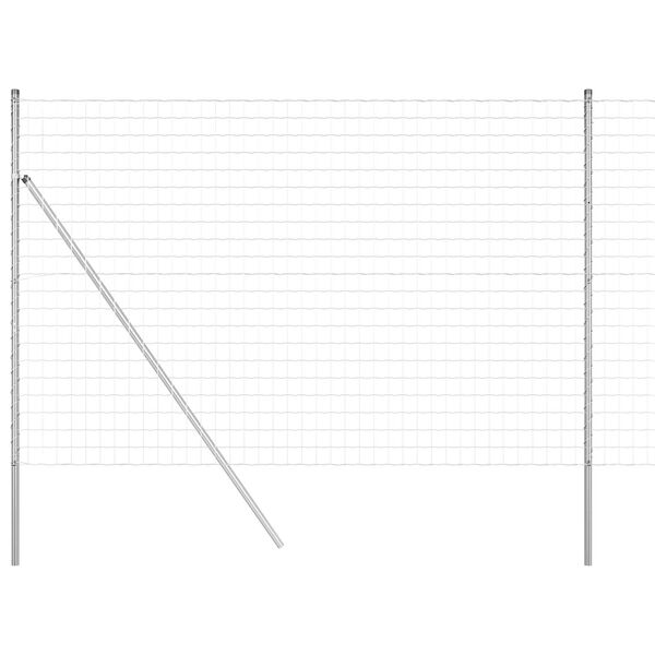 vidaXL Clôture Euro Argent 1.6 x 10 m