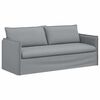 vidaXL Canap&eacute; 2 pcs Gris clair 196 x 82 x 85 cm tissu