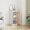 vidaXL Buffet Blanc 31,5x34x75 cm Bois massif de pin