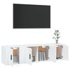 vidaXL Ensemble de meubles TV 3 pcs Blanc Bois d'ing&eacute;nierie