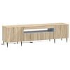 vidaXL Meuble TV LED HAARLEM 153 x 35 x 43 cm Ch&ecirc;ne Sonoma