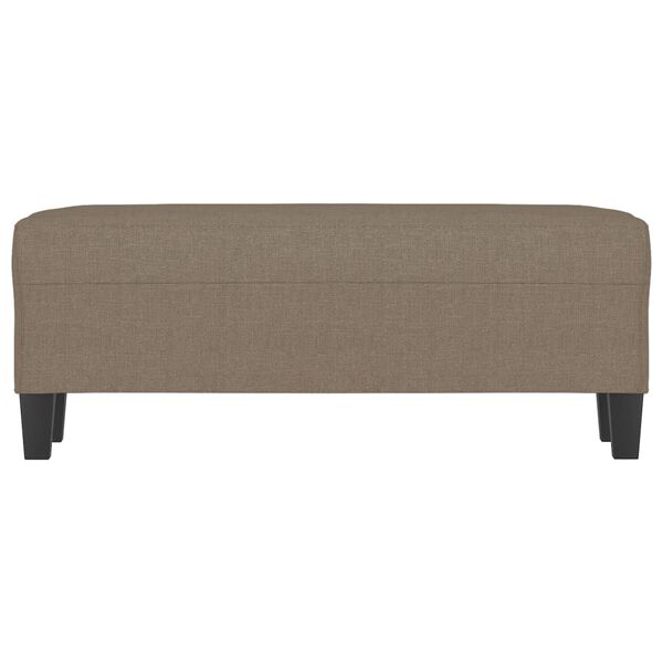 vidaXL Banc Taupe 100x35x41 cm Tissu