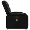 vidaXL Fauteuil inclinable de massage Noir Similicuir