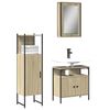 vidaXL Ensemble de meubles de salle de bain 3 pcs ch&ecirc;ne sonoma