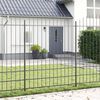 vidaXL Cl&ocirc;ture de jardin 2 pcs Gris 170 x 225 cm