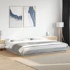 vidaXL Cadre de lit sans matelas sonoma gris 200x200 cm