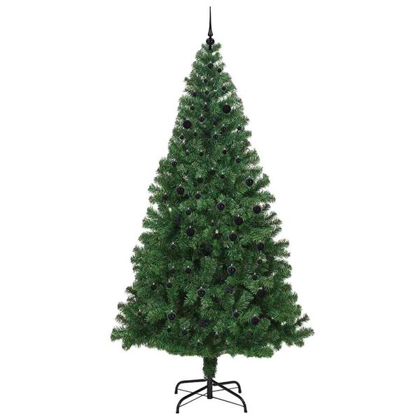 vidaXL Sapin de No&euml;l artificiel Vert 240 cm PVC, Acier et Plastique